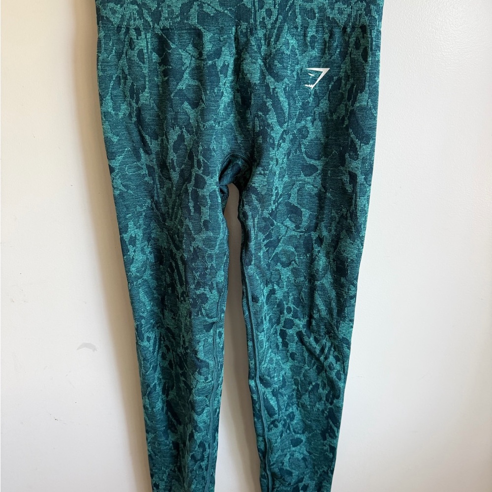 Gymshark Green Patterned Leggings